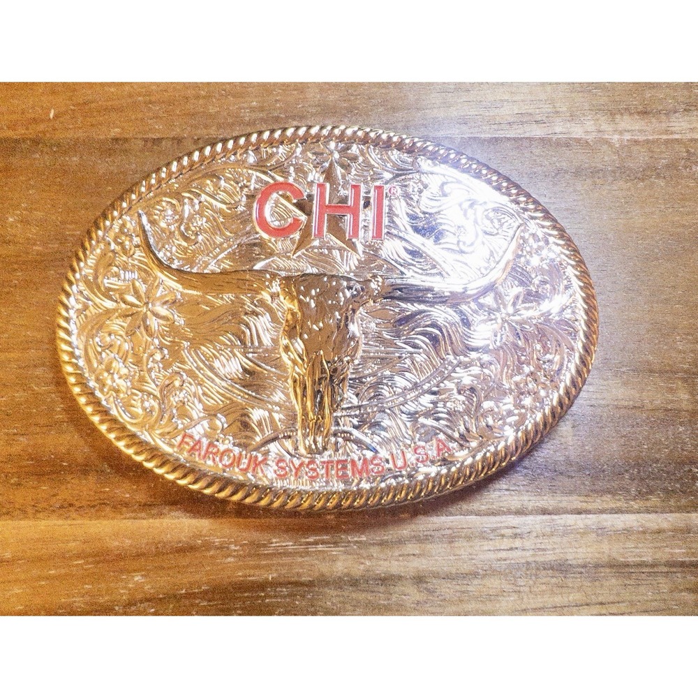 Farouk Systems CHI Biosilk Promotional Western Belt Buckle‎ Hairdresser Stylist